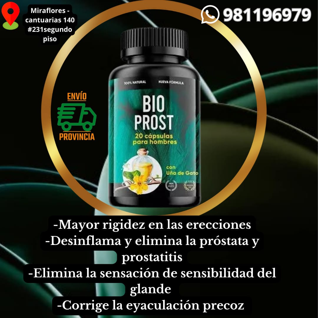 ORIGINAL TRATA Y CURA LA PROSTATICO-VIRIL-BIO PROST-SEXSHOP LIMA 971890151 